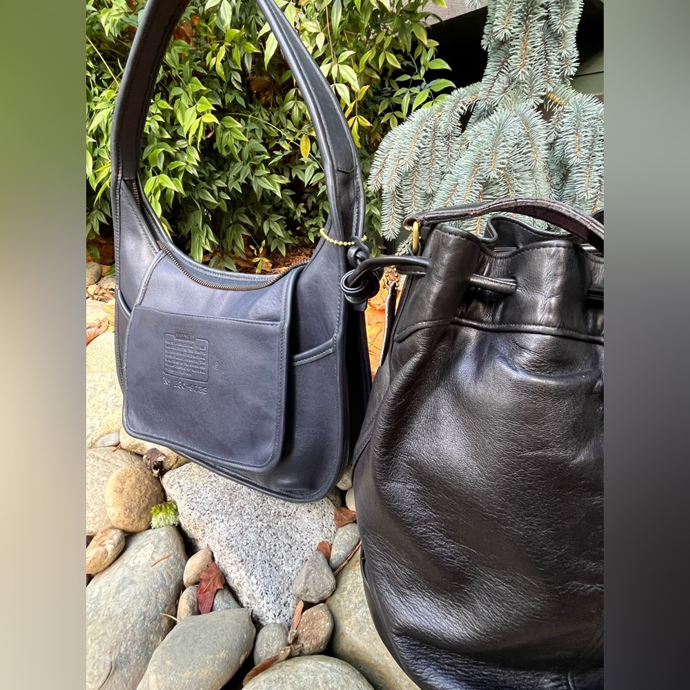 Vintage Coach Ergo Pocket Zip 9033 Navy Blue - Picture 6 of 12